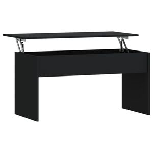 vidaXL Mesa de centro 102x50,5x52,5 cm madeira processada preto