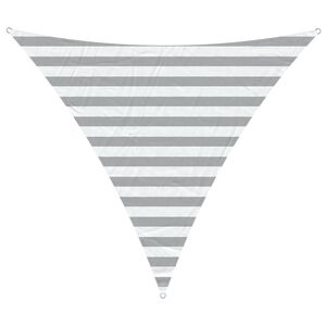 vidaXL Vela de Sombra para Exterior Cinza Claro e Branco 2 x 2 x 2 m