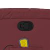vidaXL Poltrona massagens reclin&aacute;vel couro artificial vermelho tinto