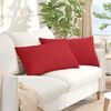 vidaXL Travesseiros de Sof&aacute; 2 pcs Vermelho 80 x 40 cm tecido