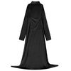 vidaXL Sweatshirt manta Preto F Flanela