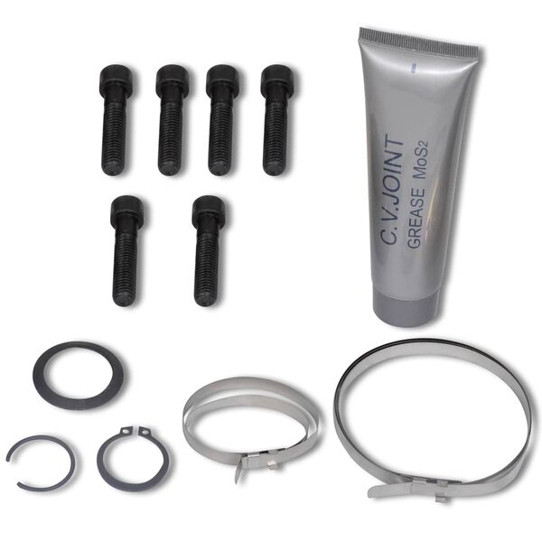 vidaXL Conjunto de Eixos Preto Metal