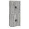 vidaXL Arm&aacute;rio alto 69,5x34x180 cm derivados de madeira sonoma cinza