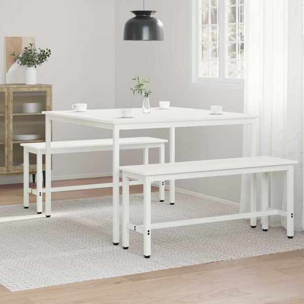 vidaXL Mesa de jantar Branco 110 x 110 x 75 cm