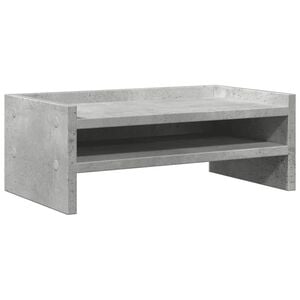 vidaXL Suporte para monitor 42x24x16 cm deriv. madeira cinza cimento