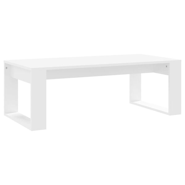 vidaXL Mesa de centro 102x50x35 cm derivados de madeira branco