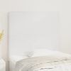 vidaXL Cabeceira Branca 100x5x118/128 cm Couro Sint&eacute;tico