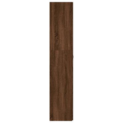 vidaXL Sapateira 80x35,5x180 cm derivados de madeira carvalho castanho