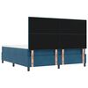 vidaXL Cama Box com colch&atilde;o Azul escuro 180 x 200 cm Veludo