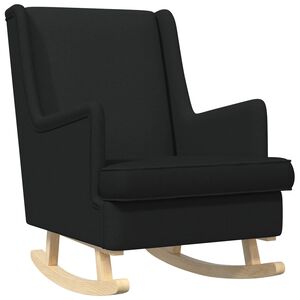 vidaXL Cadeira de baloi&ccedil;o Preto 62 x 80 x 85 cm tecido