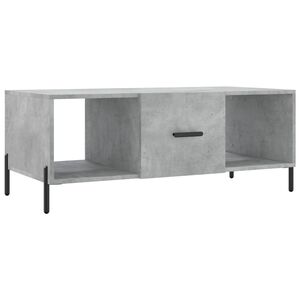 vidaXL Mesa de centro 102x50x40 cm madeira processada cinza cimento