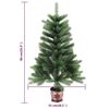 vidaXL &Aacute;rvore Natal artificial pr&eacute;-iluminada c/ bolas 90 cm verde