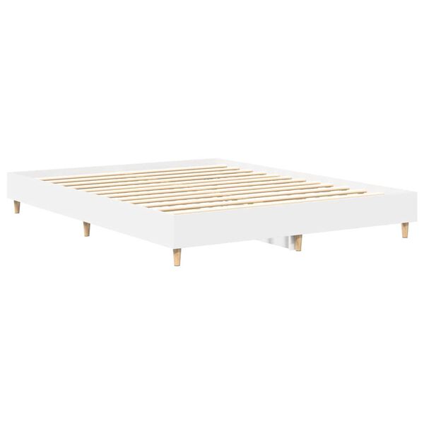 vidaXL Estrutura de cama sem colch&atilde;o 140x200 cm branco