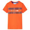 vidaXL T-shirt de crian&ccedil;a laranja-escuro 116