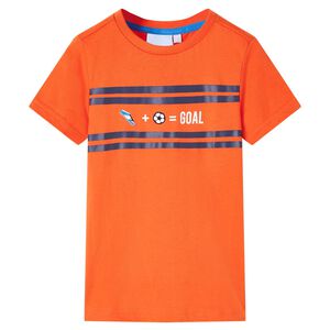 T-shirt de crian&ccedil;a laranja-escuro 116