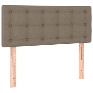 vidaXL Cabeceira de cama tecido 80x5x78/88 cm cinzento-acastanhado