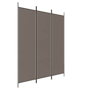 vidaXL Biombo/divis&oacute;ria com 3 pain&eacute;is 150x200 cm tecido antracite