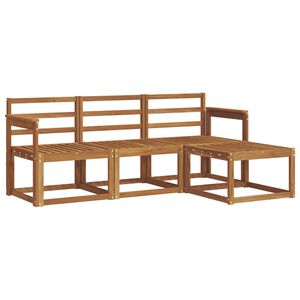 vidaXL Conjunto de Sof&aacute;s para Exterior 4 pcs Natural