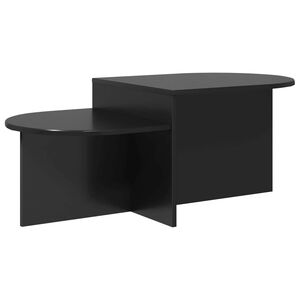 vidaXL Mesa de centro Carvalho Preto 100 x 50 x 40 cm