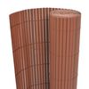 vidaXL Cerca para Jardim Castanho 150 x 500 cm PVC