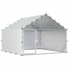 vidaXL Galinheiro com Telhado Prateado 200 x 200 x 150 cm