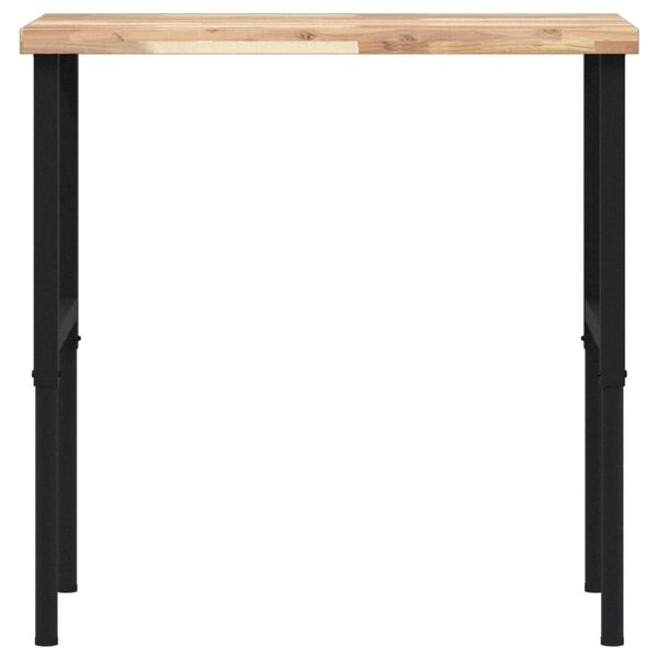 vidaXL Bancada retangular 100x60x(73-99,5) cm madeira de ac&aacute;cia maci&ccedil;a