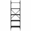 vidaXL Estante Carvalho Preto 56 x 32 x 174 cm Madeira processada