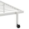 vidaXL Estrutura de cama sem colch&atilde;o Dobr&aacute;vel 90x190 cm a&ccedil;o branco