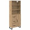 vidaXL Buff&ecirc; 2 pcs Carvalho Artesanal 69,5 x 34 x 180 cm
