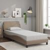 vidaXL Estrutura de cama Dover couro artif. 80x200 cm cappuccino