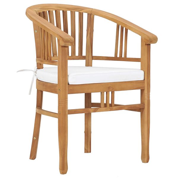 vidaXL 7 pcs conjunto de jantar p/ jardim c/ almofad&otilde;es teca maci&ccedil;a