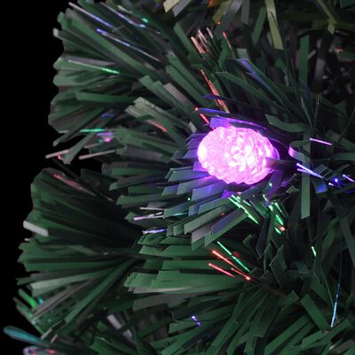 vidaXL Árvore de Natal pré-iluminada c/ suporte 180 cm fibra ótica