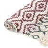 vidaXL Tapete Kilim tecido &agrave; m&atilde;o 120x180 cm algod&atilde;o padr&atilde;o multicor