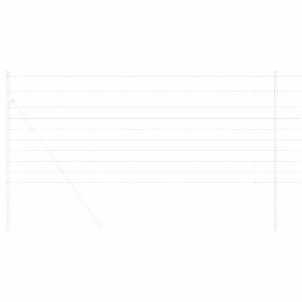 vidaXL Cerca de campo Prateado 50 x 1 m A&ccedil;o galvanizado