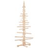 vidaXL &Aacute;rvore de Natal de madeira para decora&ccedil;&atilde;o 150 cm madeira maci&ccedil;a pinho