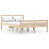 vidaXL Estrutura de cama king 150x200 cm madeira maci&ccedil;a
