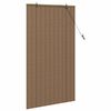 vidaXL Estores de rolo com cortinas Manual Castanho 80 x 160 cm Bambu