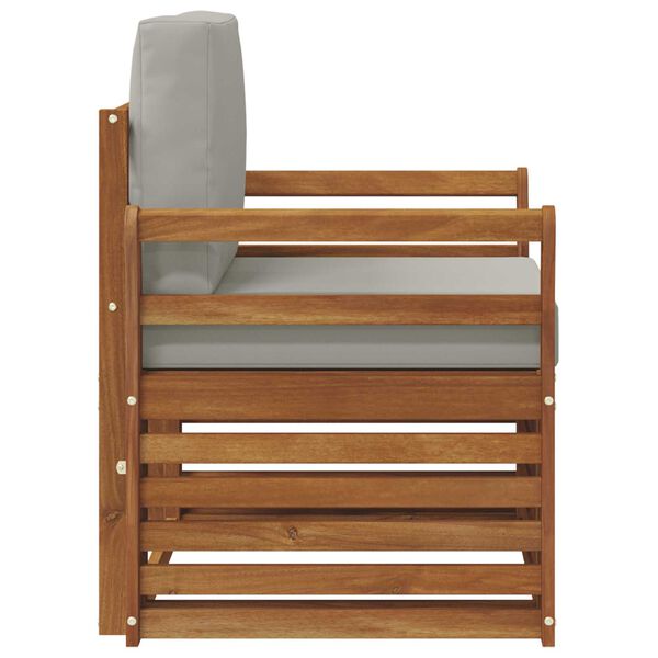 vidaXL Conjunto de Sof&aacute;s para Exterior Natural 75,5 x 63 x 73 cm