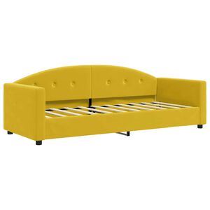 vidaXL Sof&aacute;-cama 80x200 cm veludo amarelo