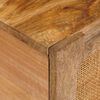 vidaXL Mesa de centro Natural 80 x 50 x 40 cm Madeira de manga maci&ccedil;a