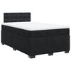 vidaXL Cama boxspring com colch&atilde;o 120x190 cm veludo preto