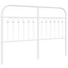 vidaXL Cabeceira de substitui&ccedil;&atilde;o 135 cm metal branco