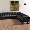 vidaXL 7 pcs conjunto lounge de jardim c/ almofad&otilde;es pinho maci&ccedil;o
