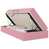 vidaXL Cama com arruma&ccedil;&atilde;o e colch&atilde;o Rosa 90 x 190 cm Veludo