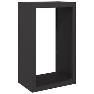 vidaXL Suporte para lenha 60x40x100 cm a&ccedil;o preto