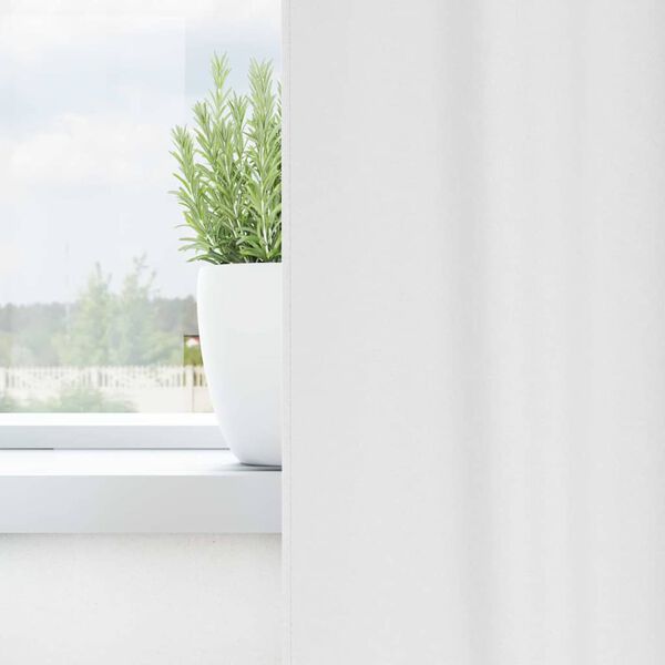 vidaXL Cortinas Blackout com Argolas 2 pcs Branco Puro 140 x 140 cm