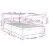 vidaXL Cama com estante sem colch&atilde;o 90x190 cm pinho maci&ccedil;o