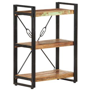 vidaXL Estante c/ 3 prateleiras 60x30x80 cm madeira recuperada maci&ccedil;a