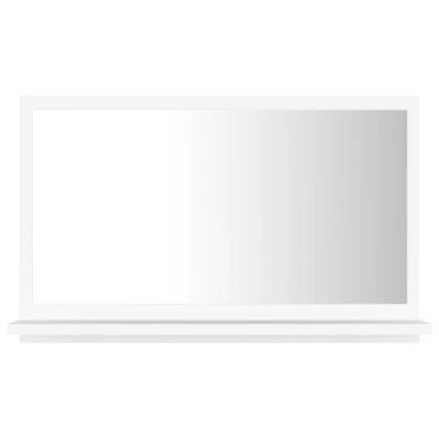 vidaXL Espelho de casa de banho 60x10,5x37 cm contraplacado branco