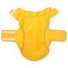 vidaXL Capa de chuva para c&atilde;es com tiras reflectoras amarelo XL